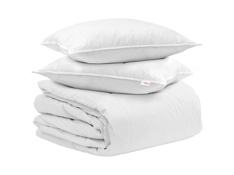  Ensemble de duvet avec oreiller 3 pcs - couette blanc plume de canard  - Conforama A
