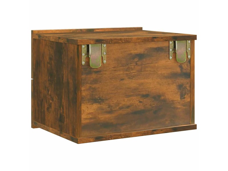  Table de chevet - cabinet de chevet - table de nuit chêne fumé 40x30x30 cm bois d'ingénierie  - Conforama D