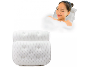 Oreiller de bain pour baignoire - le confort et la détente - baignoire étanche accessoire d'oreiller avec 7 ventouses (1oreiller de bain)