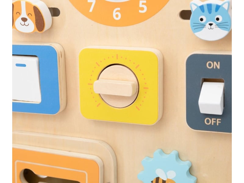  Tableau d'activités viga 44823 - maison d'éveil en bois 6971608448232 - Conforama E
