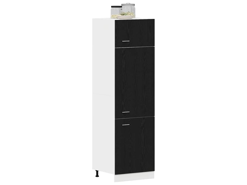 Meuble de rangement, armoire suspendue lyon chêne noir 60x31x207cm - Conforama C