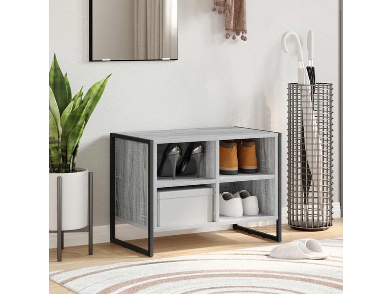  Meuble à chaussure, cabinet à chaussures 60x35x44 cm bois d'ingénierie shl6032  - Conforama B
