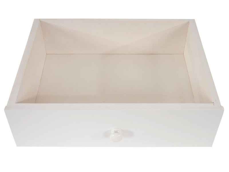 Commode malmö t271, armoire, table d'appoint, design rétro 59x40x30cm - blanc - Conforama D
