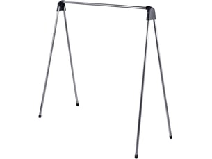 Séchoir à linge pliable intérieur 122 x 123,5 x 49 cm robuste design moderne en acier inoxydable argenté 13_0019004