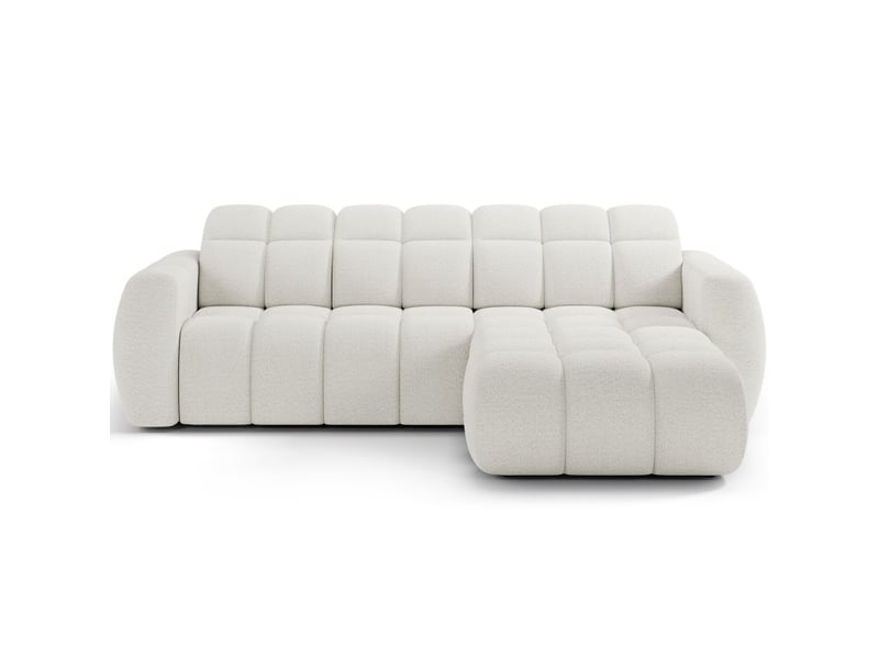 Canapé d'angle électrique fanoti 3 places beige – angle droit – version 2 - Conforama A