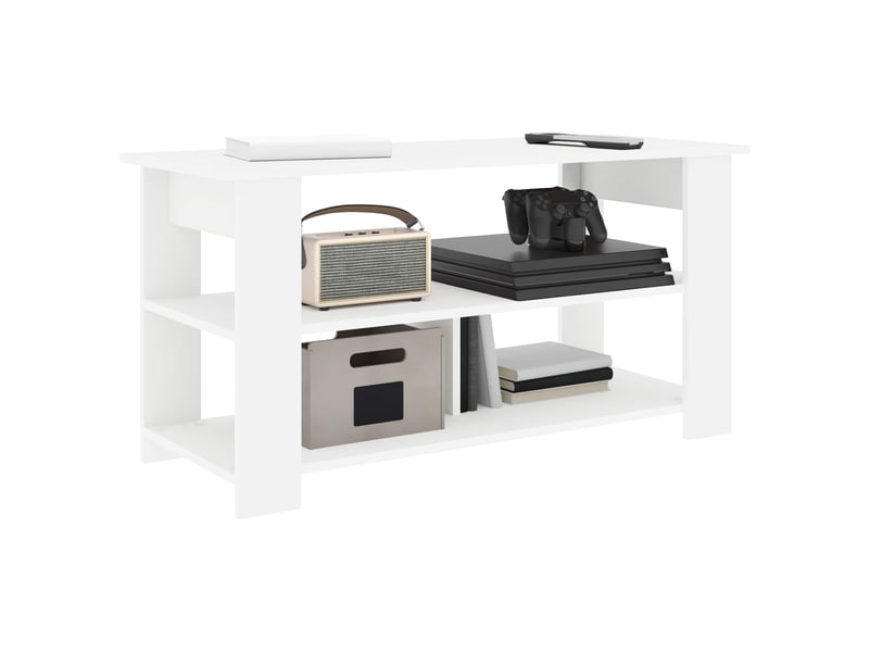  Support de télévision blanc 100x40x50 cm  - Conforama C