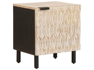 Table de chevet - cabinet de chevet - table de nuit 2 pc blanc 40 x 33 x 46 cm