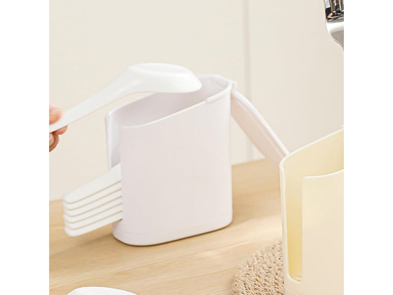  Boîte de rangement pour couverts – support pour argenterie – organiseur de vaisselle, cuillère, fourchette, baguettes, ustensiles pour extérieur  - Conforama E