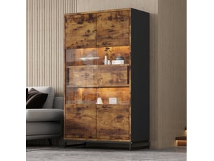 Vitrine coloris bicolore <strong>MAISENTIEL</strong> <strong></strong> - 80 cmx138 cm