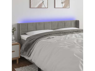 Tete de lit A poser largeur 203 cm <strong></strong> <strong></strong> argenté