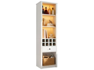 Vitrine coloris blanc 55 cm FLORAGRACE