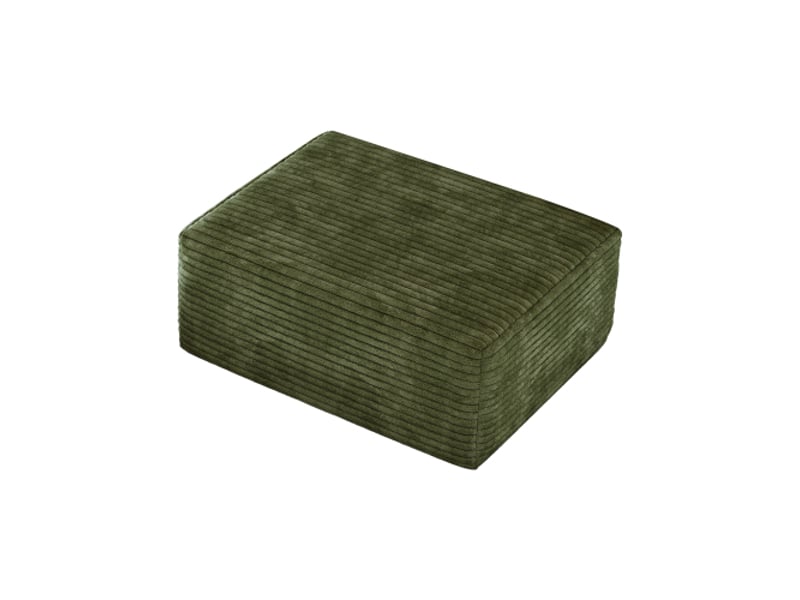  Pouf ottoman vert émeraude y165 – design moderne, déco salon chic, mobilier contemporain  - Conforama A