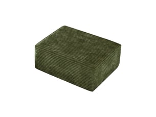 Canapé droit convertible <strong></strong> <strong></strong> 3 + 2 places Velours côtelé vert