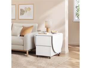 Table basse coloris blanc <strong>YAHEETECH</strong> <strong>616416 White</strong>