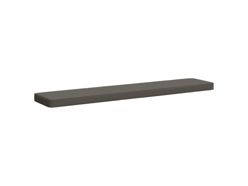  Lot de 2 coussins de banc, coussins d'assise vught 100 % polyester gris cf58474  - Conforama D
