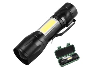 Led lampe de poche usb rechargeable mini portable brillant maison longue portée lumière extérieure