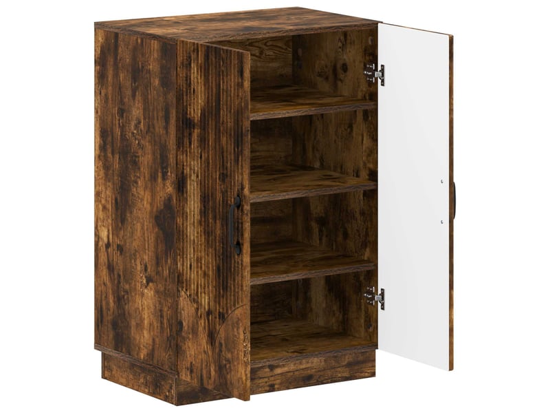  Meuble à chaussures, armoire à chaussures hoorn 59,5x39,5x87 cm chêne fumé  - Conforama C