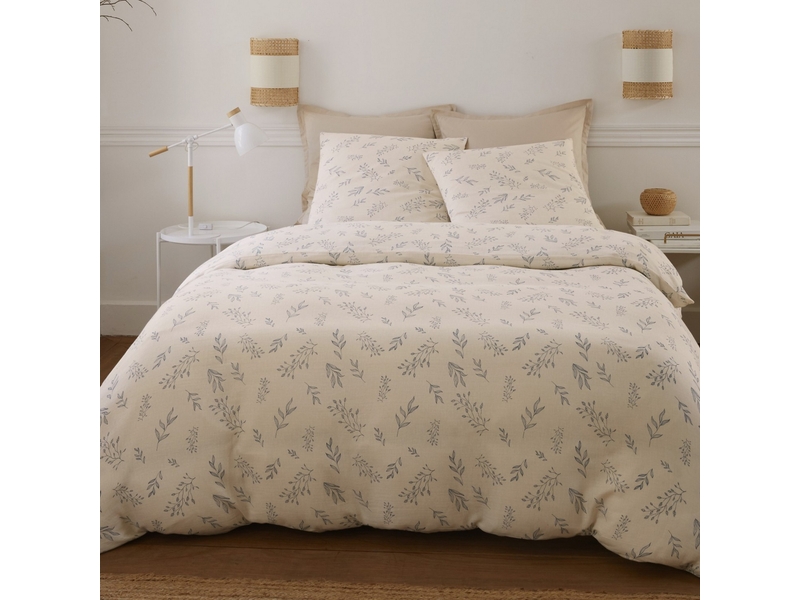  Parure de lit 240x260 cm gaze de coton liviane PD23726 - Conforama D