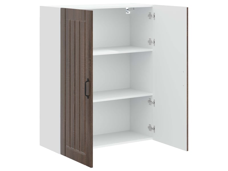  Meuble mural de cuisine, armoire de cuisine chêne brun 80x31x100cm shl8117  - Conforama E