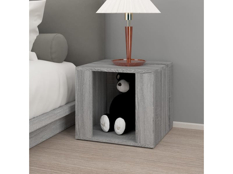  Table de chevet - cabinet de chevet - table de nuit sonoma gris 41x40x36 cm bois d'ingénierie  - Conforama B
