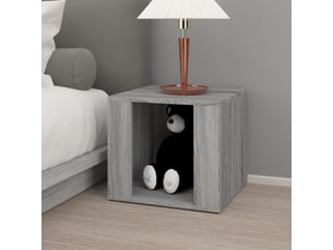 Table de chevet - cabinet de chevet - table de nuit sonoma gris 41x40x36 cm bois d'ingénierie