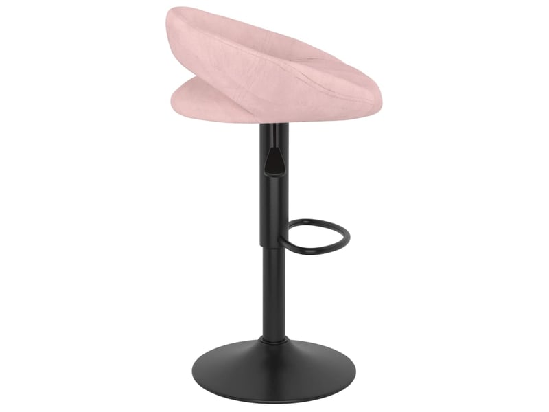  Lot de 2 tabouret de bar, chaise de bar rose velours shl28759  - Conforama D