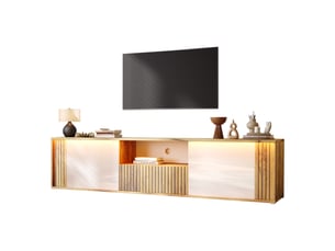Meuble tv coloris blanc 180 cm <strong></strong>  <strong></strong>