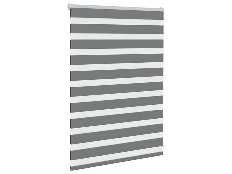  Store zèbre, store de fenêtre gris foncé largeur du tissu 105,9 cm polyester cf48547  - Conforama C