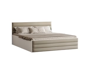 Lit coffre 140x200 cm IDOHOME  VANTAGE coloris gris