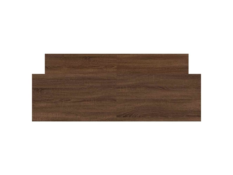  Lit double- lit adulte -  cadre de lit sans matelas chêne marron 135x190 cm  - Conforama C