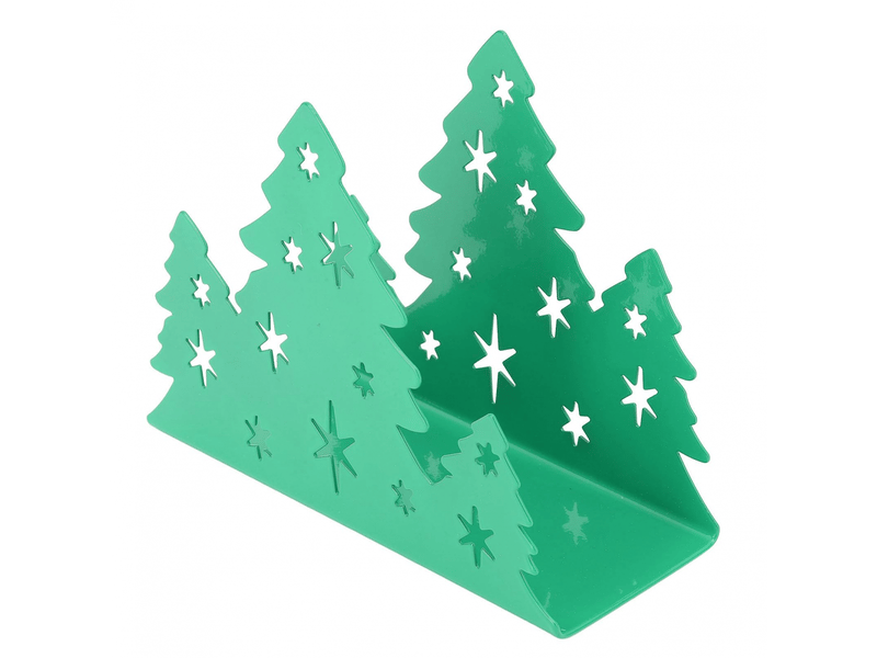 Porte-serviettes en acier inoxydable en forme d'arbre de noël pour décoration de restaurant à domicile (vert) - Conforama D