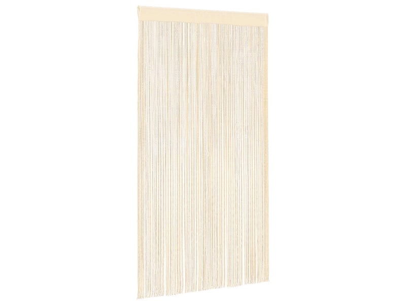  Lot de 2 rideaux en fils, rideau de porte 100 x 250 cm crème cf43838  - Conforama C
