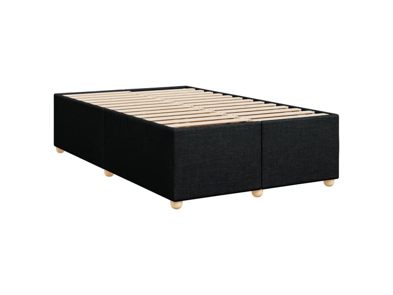  Lit double- lit adulte -  cadre de lit sans matelas noir 120x190 cm tissu  - Conforama B