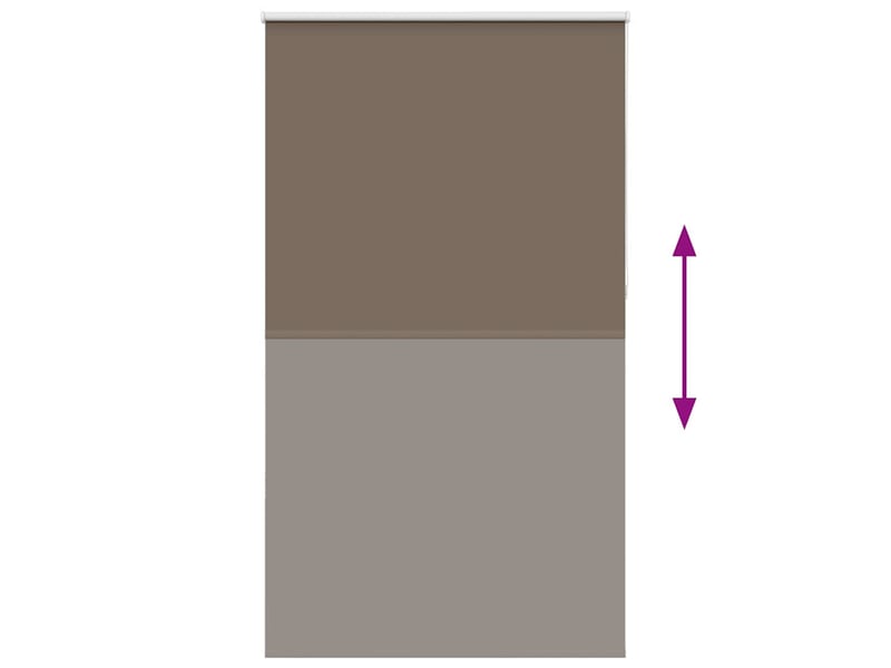  Store enrouleur occultant, store à rouleau café 130x230cm largeur du tissu cf45662  - Conforama E