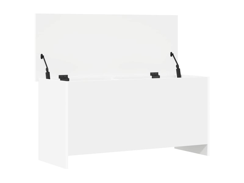  Coffre de rangement blanc 100x40x50 cm bois d'ingénierie  - Conforama E