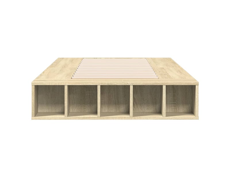  Lit simple- lit adulte -  cadre de lit sans matelas chêne sonoma 90x200 cm  - Conforama C