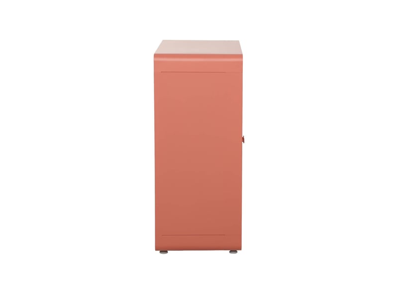 Commode armoire métal 2 portes terracotta - tribeca  - Conforama C