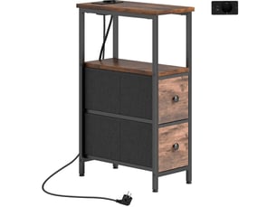 Table basse rectangulaire coloris marron   - 20 cmx40 cm