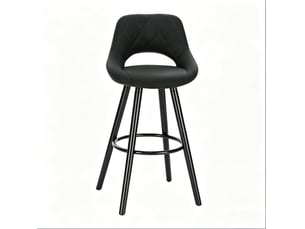 tabouret de bar <strong>HAUSS SPOLE</strong> - noir hauteur d'assise 68 cm vendu A l'unité