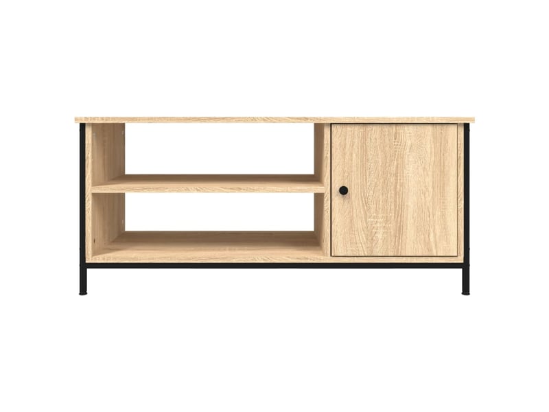  Meuble tv - banc tv - meuble de rangement chêne sonoma 100x40x45 cm bois d'ingénierie  - Conforama E