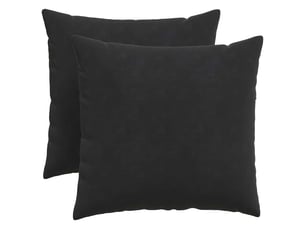Lot de 2 coussins de canapé, coussins décoratifs noir 50 x 50 cm cf59138