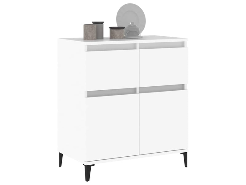  Buffet - bahut - meuble de rangement blanc 60x35x70 cm bois d'ingénierie  - Conforama D