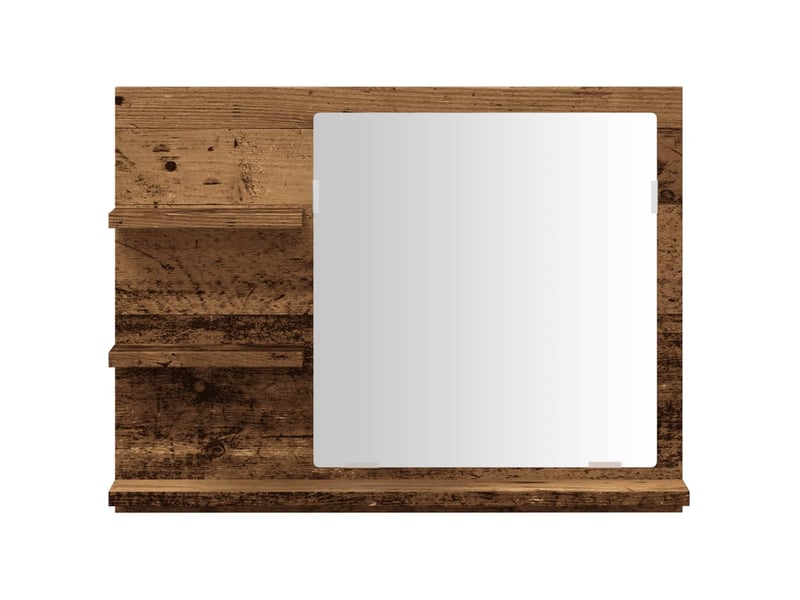  Armoire à miroir de salle de bain vieux bois bois d'ingénierie shl92  - Conforama D