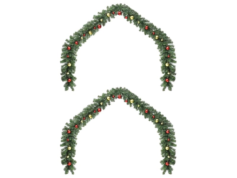  Guirlande de noël 2 pcs 600 led vert 20 m pvc  - Conforama C