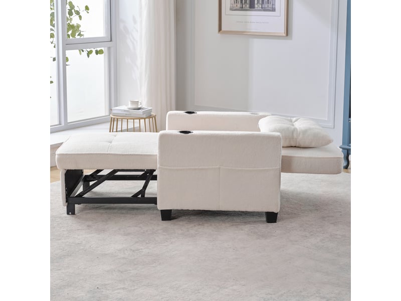  Canapé convertible, canapé-lit, porte-gobelets, 3 en 1, usb, pour salon et séjour, adapté à l'espace de vie  - Conforama E