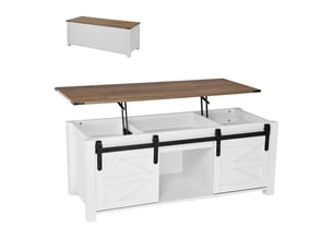Table basse rectangulaire coloris bicolore VEVOR KLCT-15 - 50 cmx120 cm
