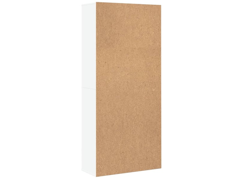  Buffet haut - bahut - meuble de rangement blanc 80x35x180 cm bois d'ingénierie  - Conforama E