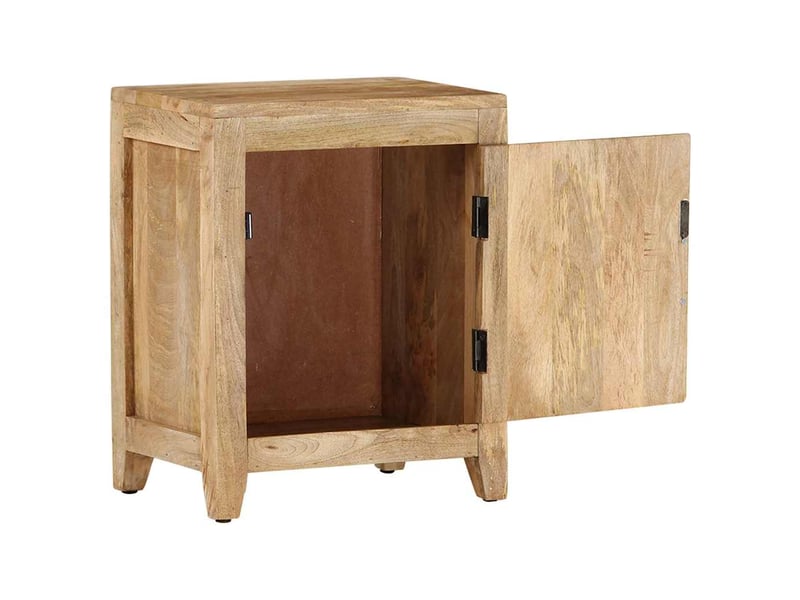  Table de chevet - cabinet de chevet - table de nuit 40x30x50 cm bois de manguier massif  - Conforama C