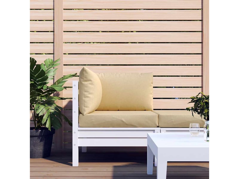  Lot de 3 coussins de palette, coussins de canapé beige mélangé tissu cf59654  - Conforama C