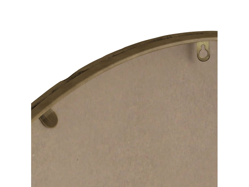  Miroir mural ovale 65x100 cm – doré antique – cadre en fer décoratif, pose verticale ou horizontale  - Conforama E
